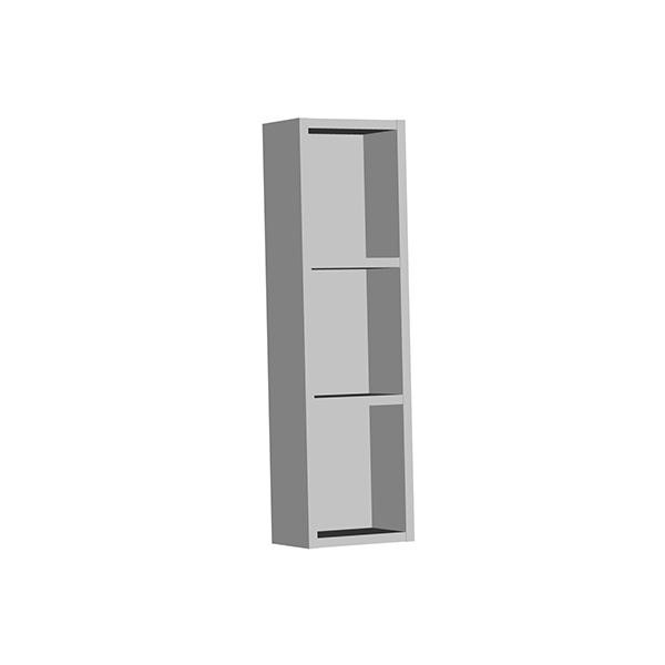 Dulapior suspendat deschis, Kolpasan, Naomi, 2 polite, natural wood - 3 | YEO