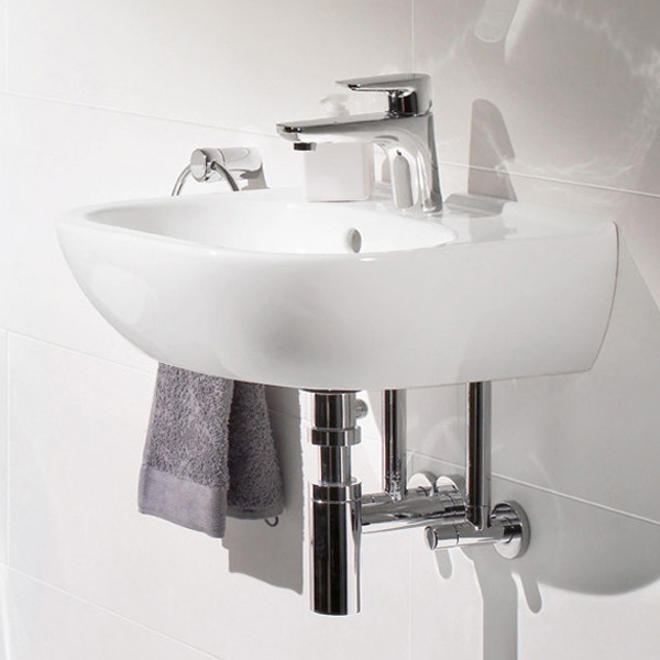 Lavoar compact Villeroy & Boch, O.Novo, 45 cm, alb alpin - 2 | YEO