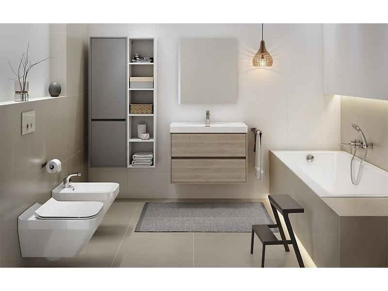 Mobilier suspendat Cersanit, Crea, doua sertare, 100 cm, stejar - 2 | YEO