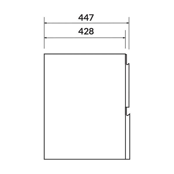 Mobilier suspendat, Cersanit, Moduo, pentru lavoar incastrabil, 50 cm, alb - 1 | YEO
