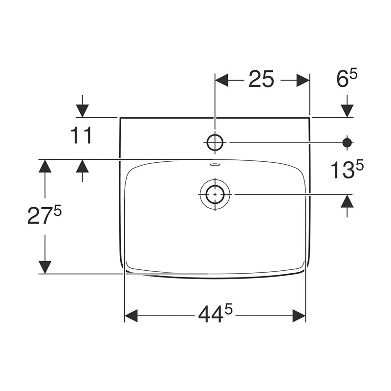 Mobilier suspendat, Geberit, Selnova Square, 50 cm, alb - 2 | YEO