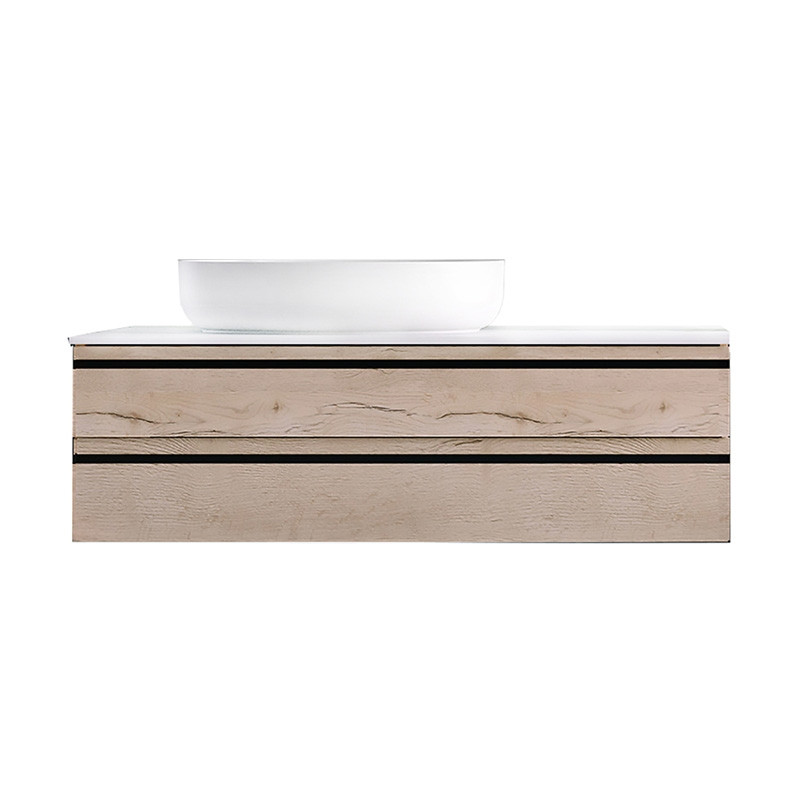 Mobilier suspendat, Kolpasan, Alexis, pentru lavoar pe blat 100 cm, Craft Wood - 1 | YEO
