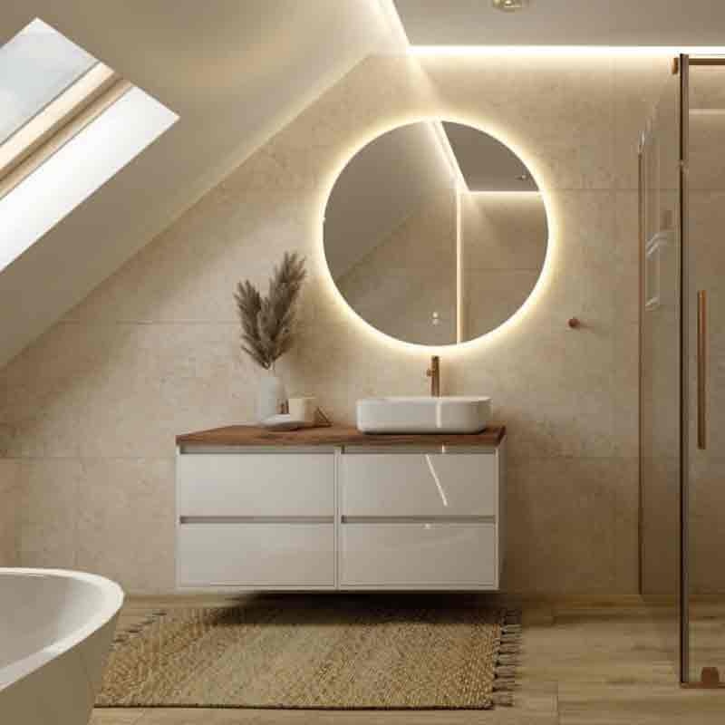 Mobilier suspendat pentru lavoar, Spectrum, Manitoba, 60 cm, alb - 2 | YEO