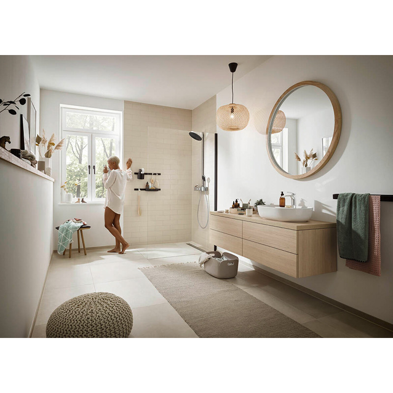 Portprosop, Hansgrohe, WallStoris, negru mat - 1 | YEO