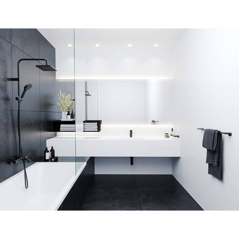 Suport prosop, Hansgrohe, AddStoris, negru mat - 1 | YEO