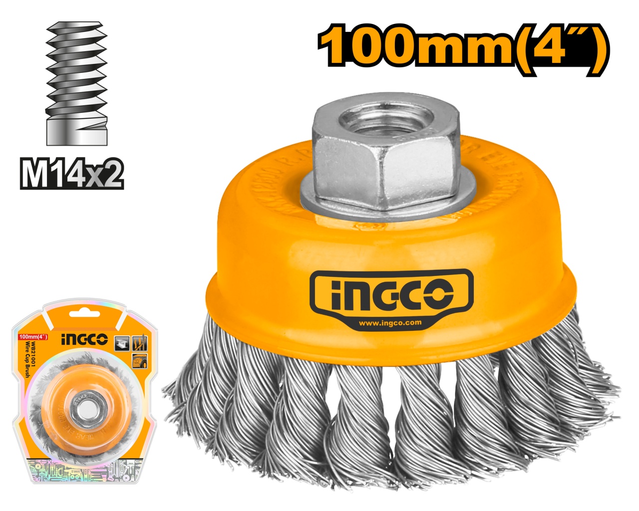 Perie Sarma Dura Flex 75mm INGCO WB20751