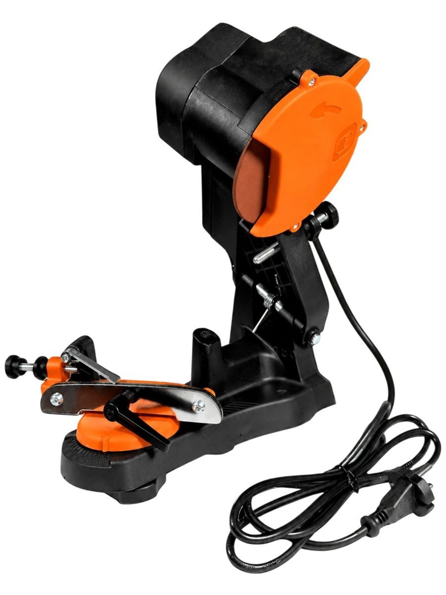Aparat ascuțit lanț POLAND P0058, 85 W, cu alimentare 230 V și turație 4800 rpm, pentru întreținerea lanțurilor de motofierăstrău compatibile