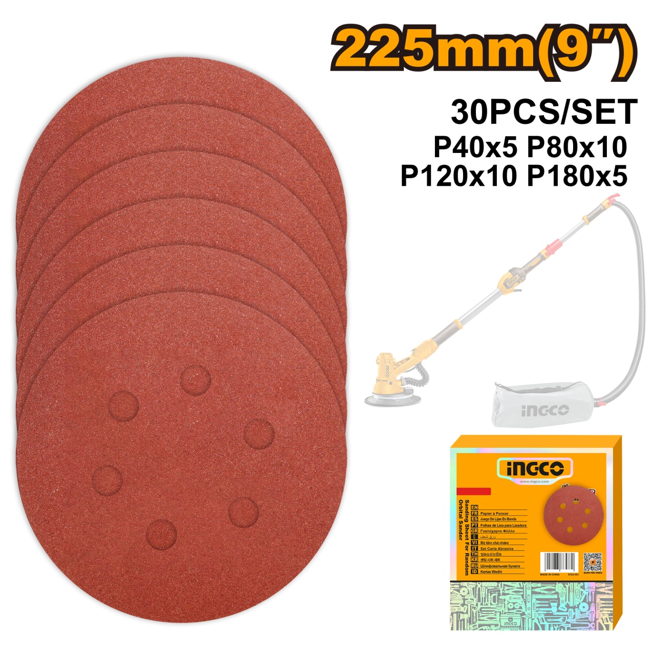Smirghel 225mm Set 30buc