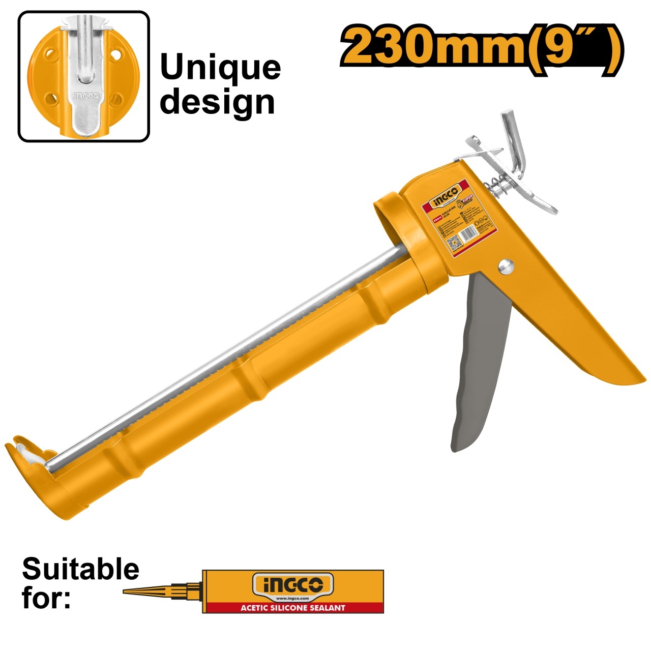 Pistol Silicon Super Select 9" INGCO HCG1809