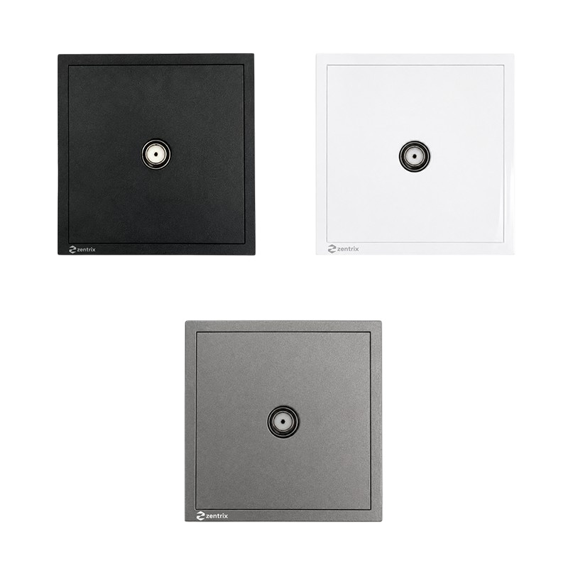 Priza TV / SAT 80 x 80 mm GRI