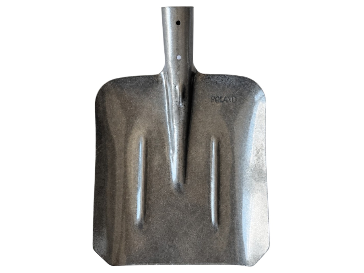 Lopata dreapta POLAND B7076T, greutate 750 g, dimensiuni 27 x 23 cm, metal cu finisaj gri lucios, pentru lucrari agricole, gradina si gospodarie