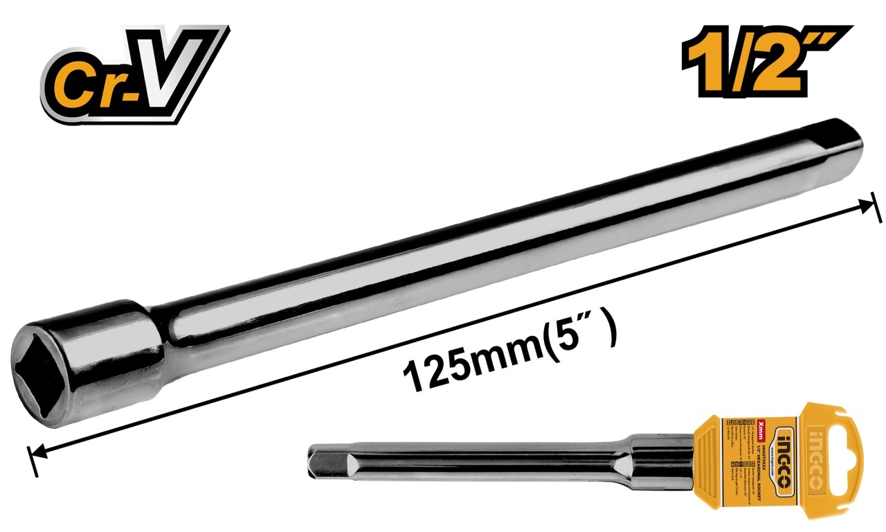 Prelungitor Tubulara 125mm 1/2 INGCO HEB12051