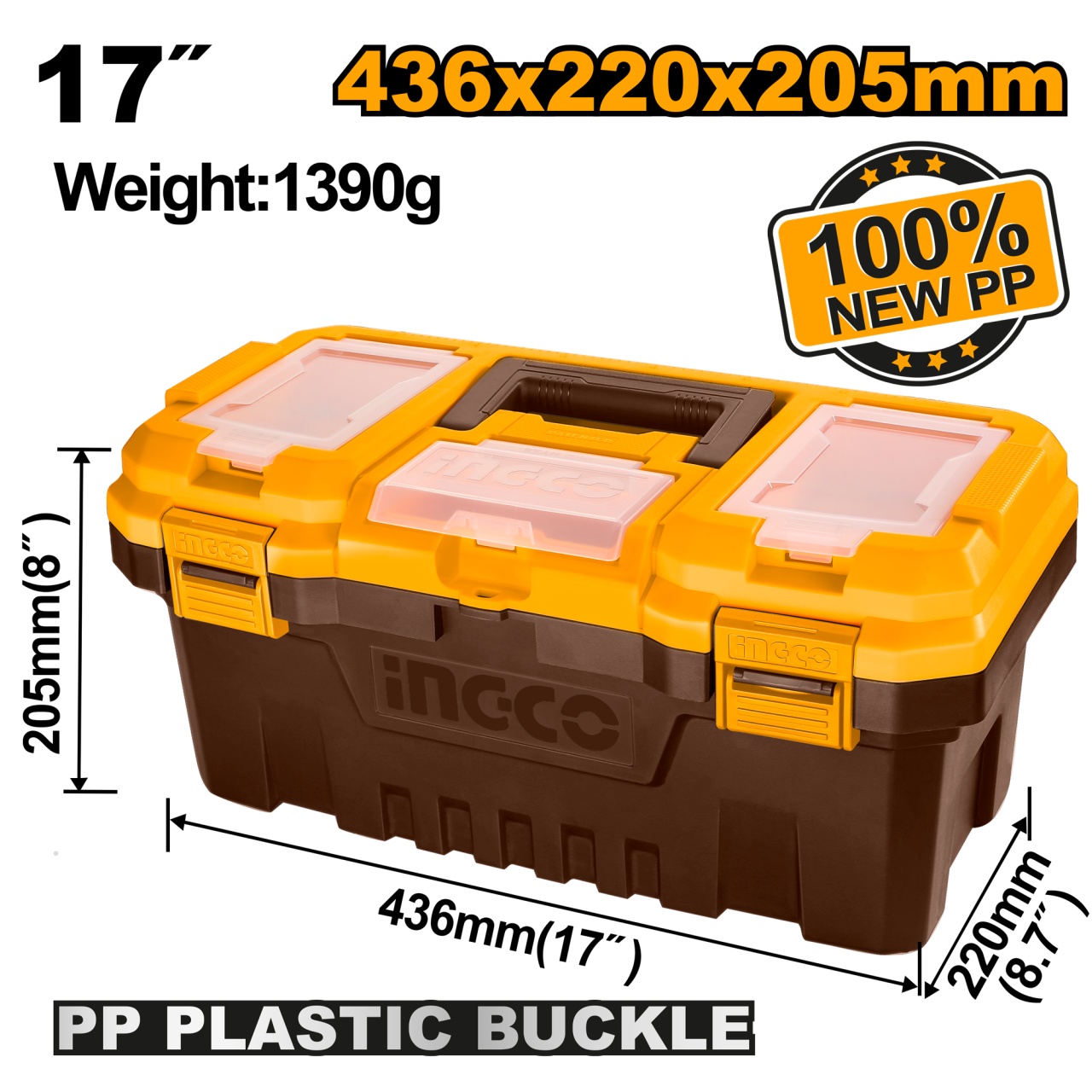 Cutie Depozitare Scule 17" INGCO PBX1701