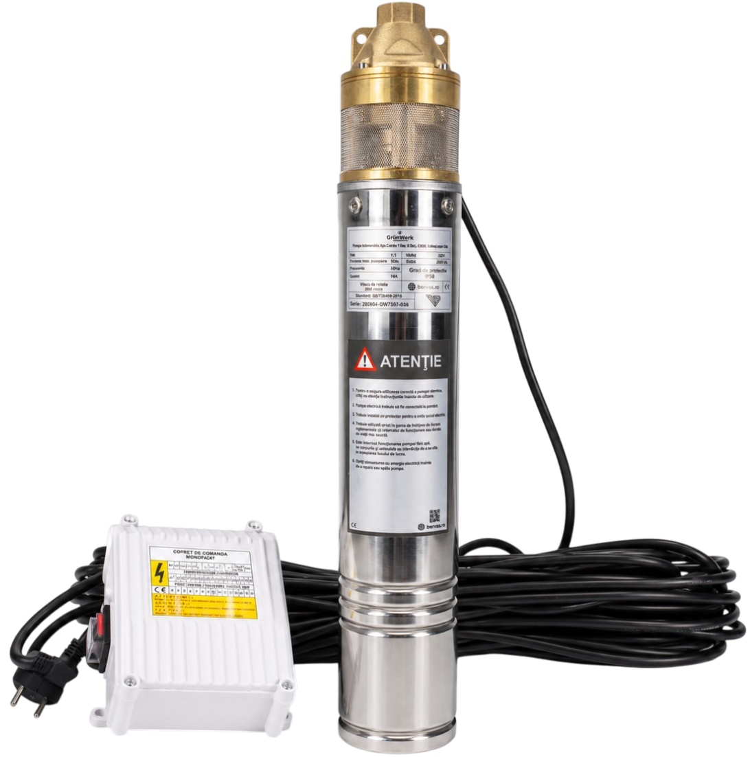 Pompa Submersibila Apa Curata 1.1kw, 8 Bari, 4SKM, bobinaj cupru GW