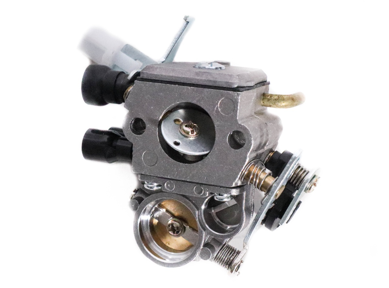 Carburator pentru motofierăstrău compatibil ST 181, cod B8532, distanță între găuri 26 mm, piesă de schimb pentru amestec aer-combustibil