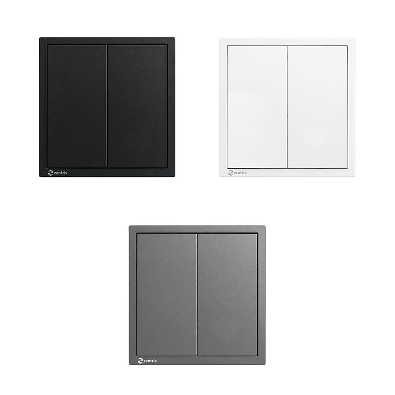 Intrerupator 2 clapete simplu – 16A, 250V, 80 x 80 mm ALB