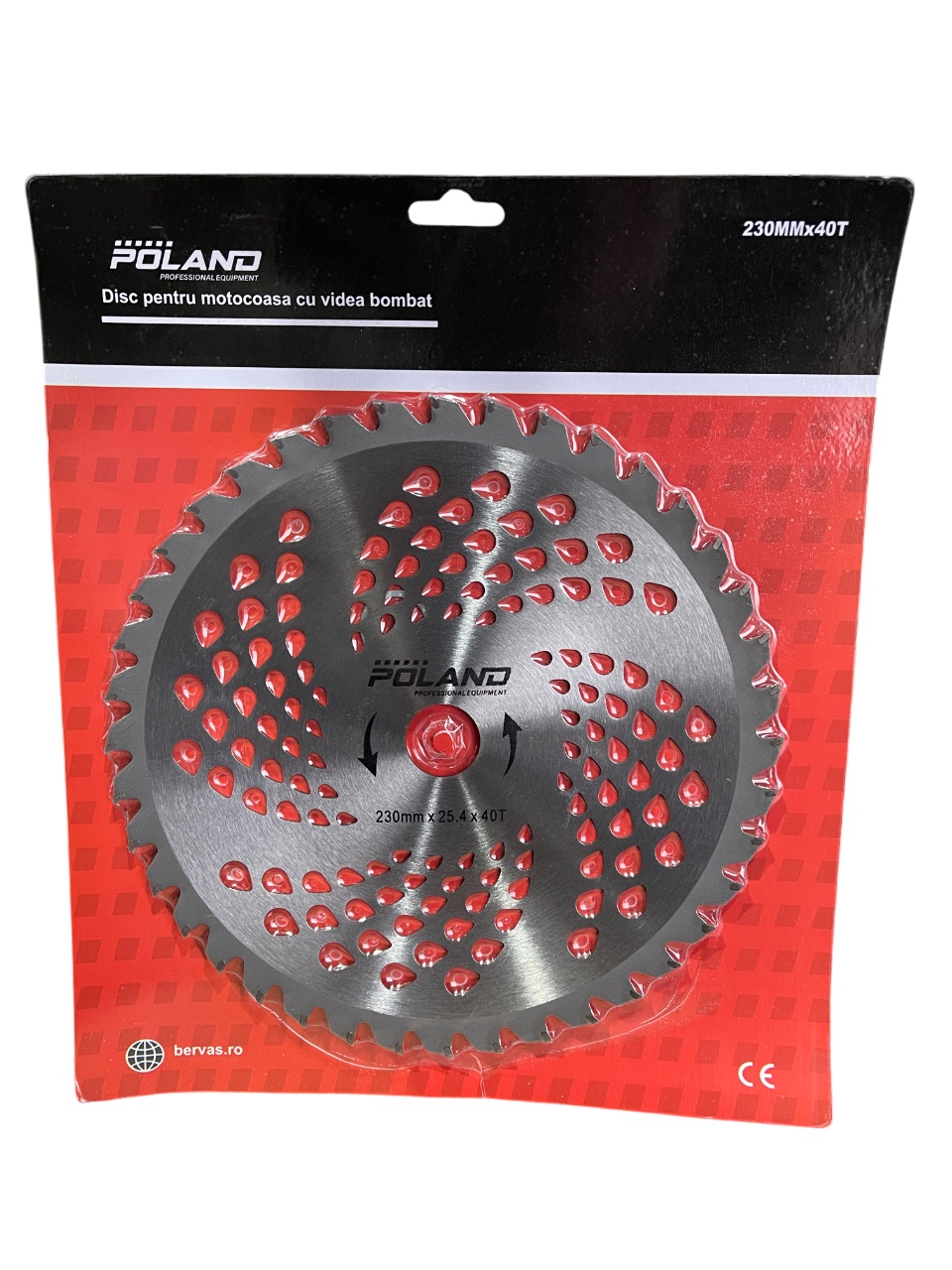 Disc Motocoasa cu Widia 255mm x 40T Bombat