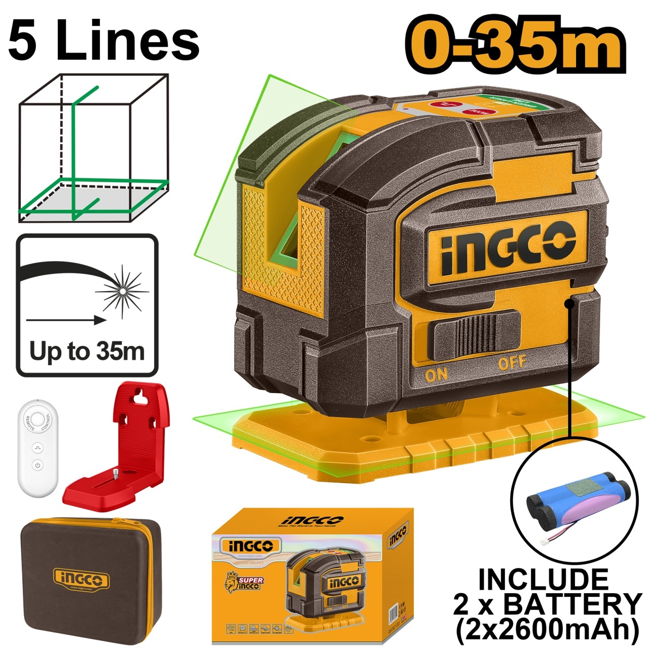 Nivela cu Laser 0-35m