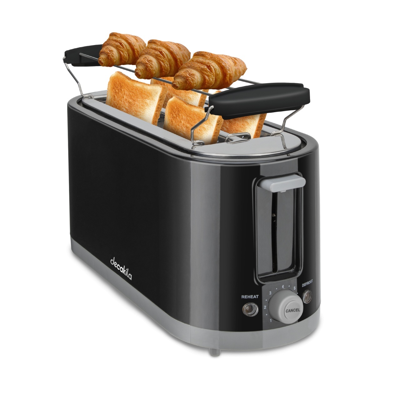 DECAKILA Prajitor Paine 1400W 4 Felii cu Functie Croissant