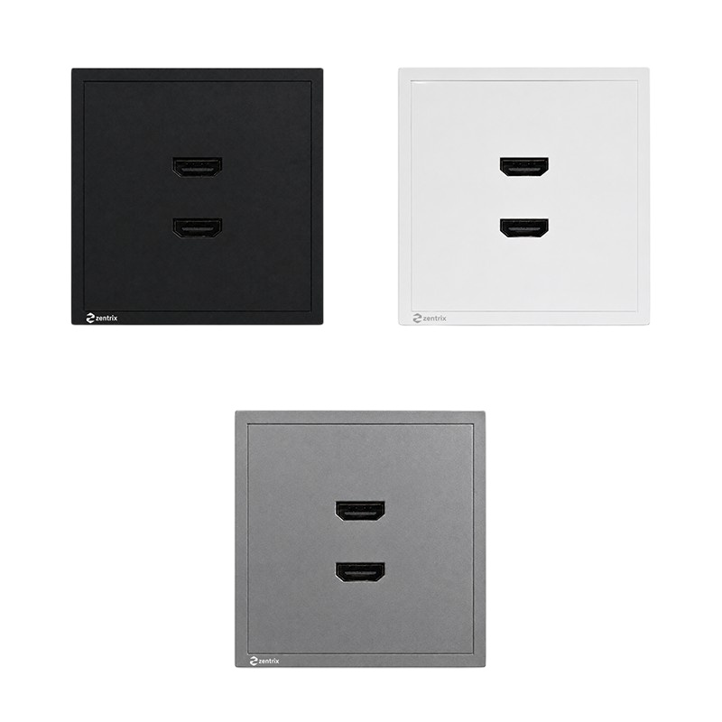Priza dubla HDMI 80 x 80 mm ALBA