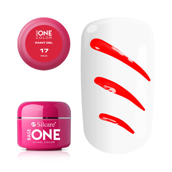 Imagine Gel Uv Color Base One Silcare Paint Red
