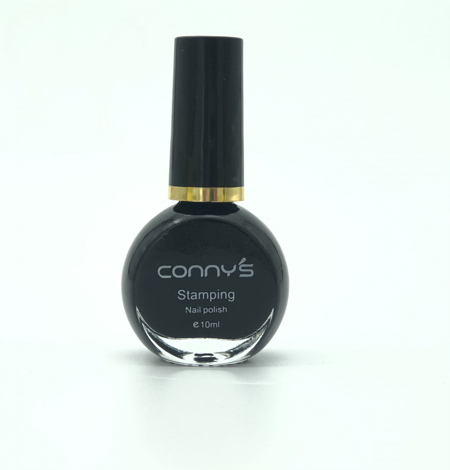 Oja Stampila 10ml Conny\'s Neagră #1