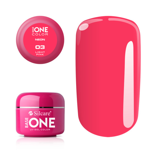 Imagine Gel Uv Color Base One Silcare Neon Light Pink