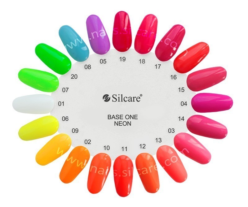Gel UV Color Base One Silcare Neon Clear sky 24