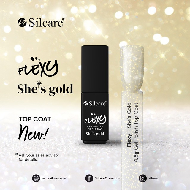 Flexy Top Coat *She\'s Gold 4,5 g - 1 | YEO