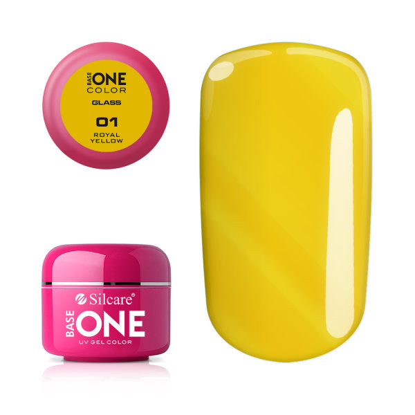 Imagine Gel Uv Color Base One Silcare Glass Royal Yellow