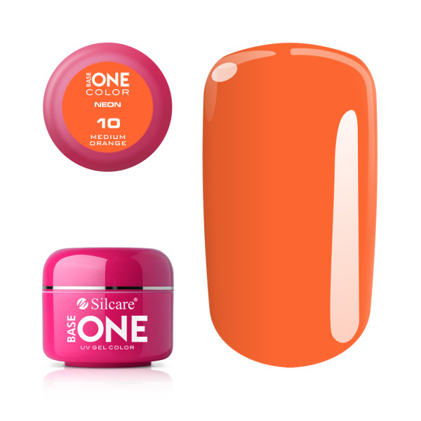 Imagine Gel Uv Color Base One Silcare Neon Medium Orange