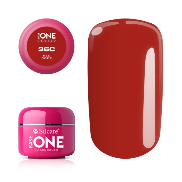 Imagine Gel Uv Color Base One Silcare Clasic Red Code