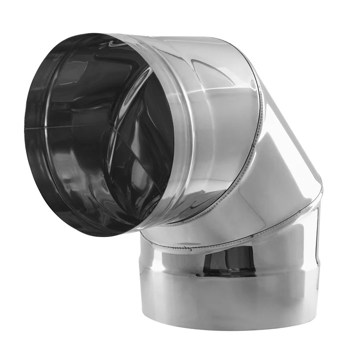 Cot inox SP 90°, ⌀200 mm