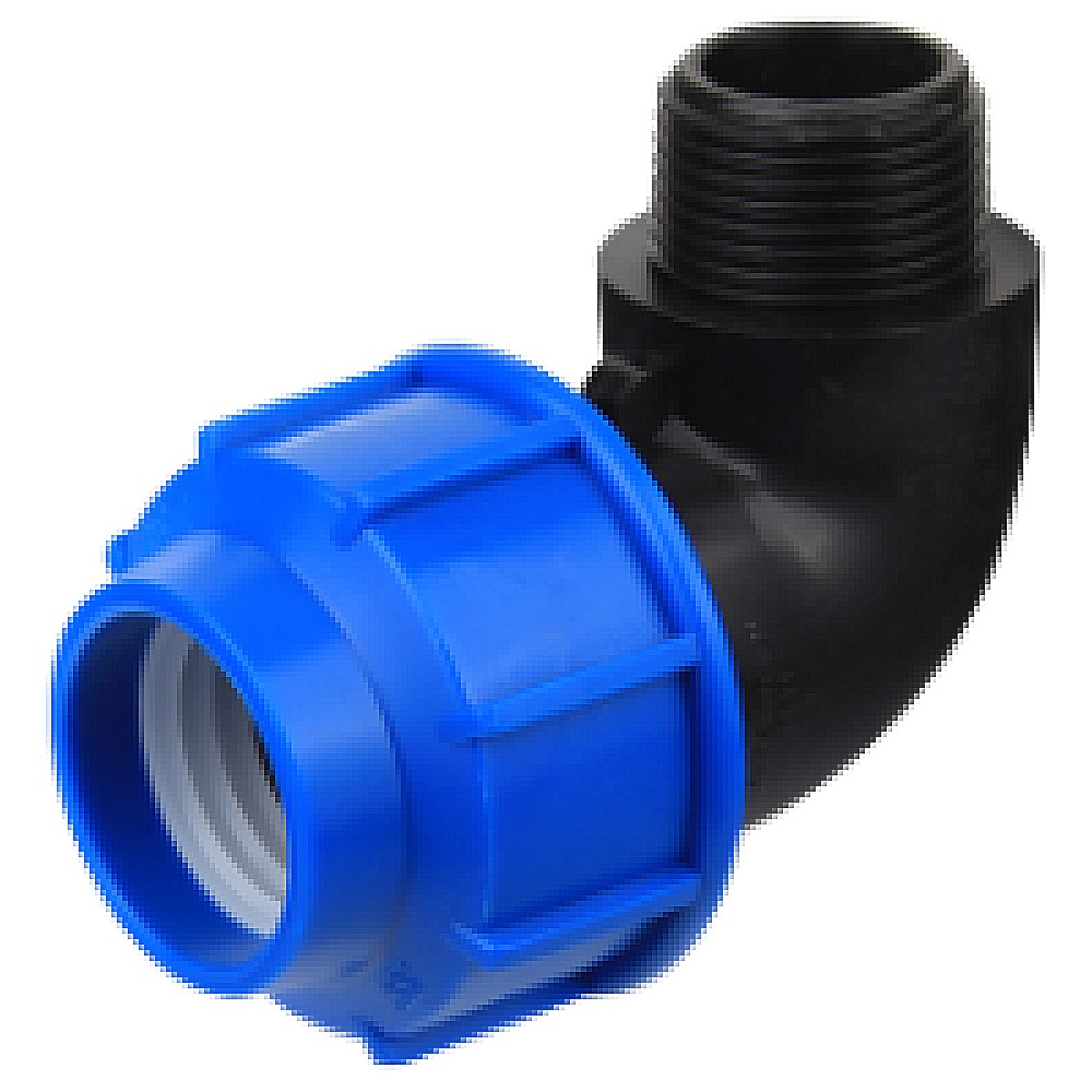 Cot PEHD, Ø20 mm x 1/2 E, 90º, PN16