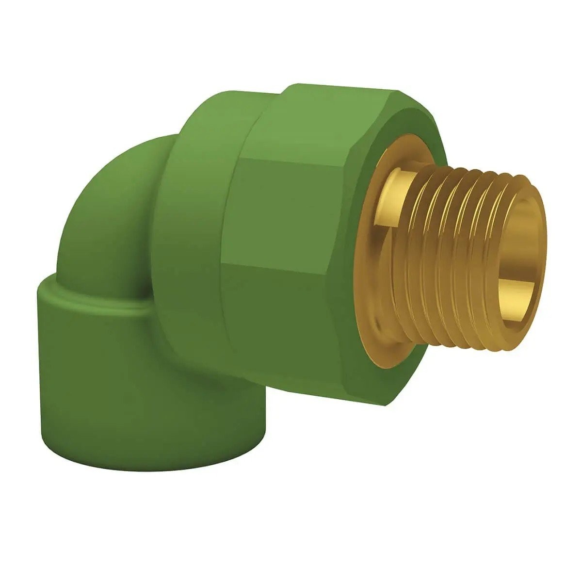 Cot teava PPR, Ø 25 - 1/2 E, 90 grade, PN25, verde