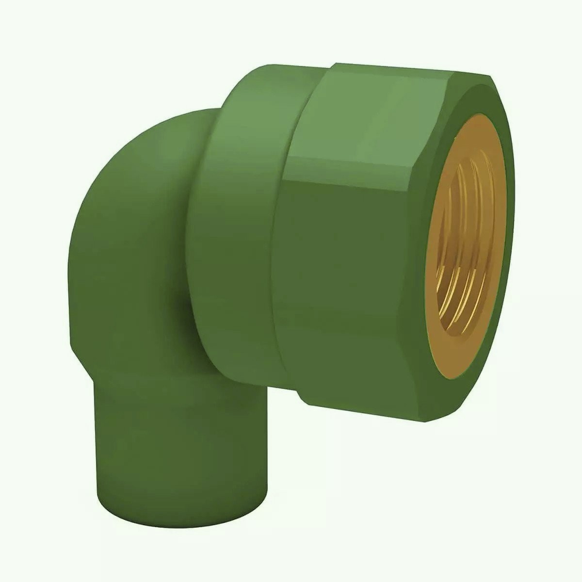 Cot teava PPR, Ø 25 - 3/4 I, 90 grade, PN25, verde