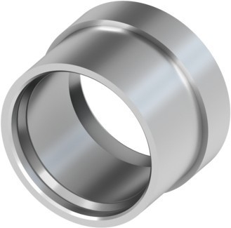Manson de presare TECEflex pentru tevi din plastic, Ø25 mm, nichelat, 704025