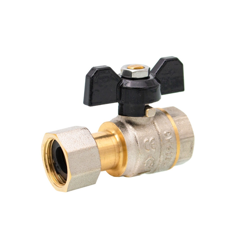 Robinet sferic tip fluture cu olandez 1", FI, Ermetiq
