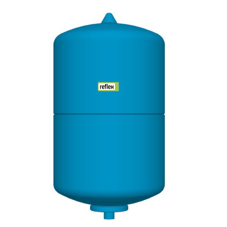Vas expansiune Reflex 25 litri cu membrana, fara circulatie interna, pentru instalatii sanitare, Ø 280 mm, 3/4", 10 bar, Albastru