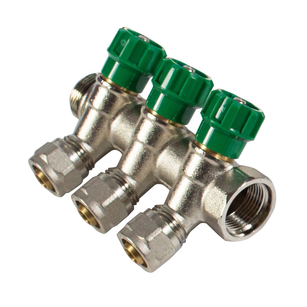 Distribuitor pentru ACM, 4 cai, KOPH, alama 3/4"