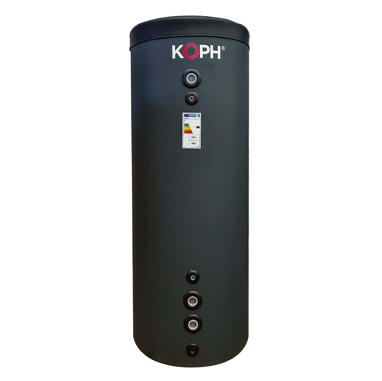 Puffer/Rezervor acumulare KOPH VTA4-1000-3, 180°, capacitate 1000 litri, cu izolatie din PS/ABS, fara serpentina, clasa energetica B