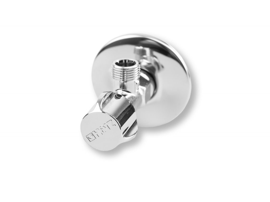 Robinet coltar cu ventil Herz, 1/2" x 3/8", PN16, pentru apa potabila, UH16004