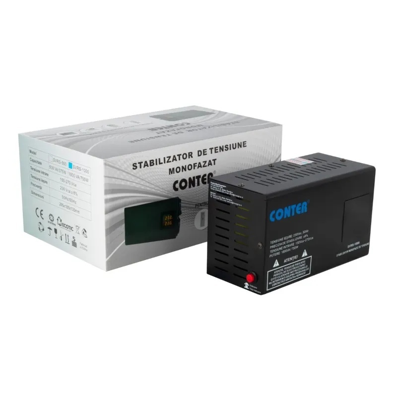 Stabilizator de tensiune Conter SVRS, 1000VA / 750W, 12641