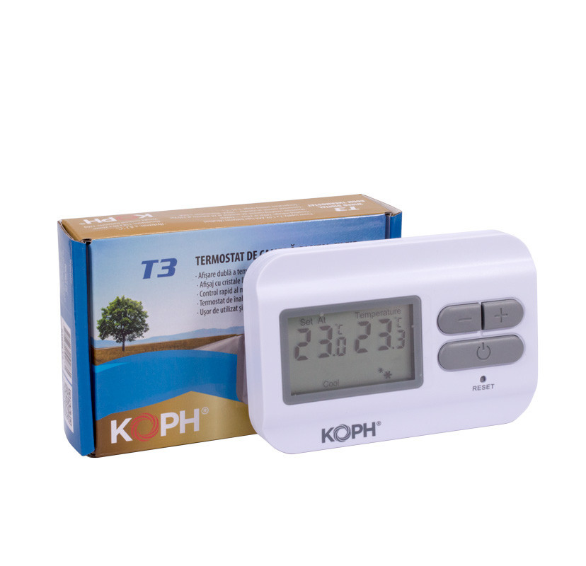Termostat ambiental cu fir KOPH T3 pentru centrale termice