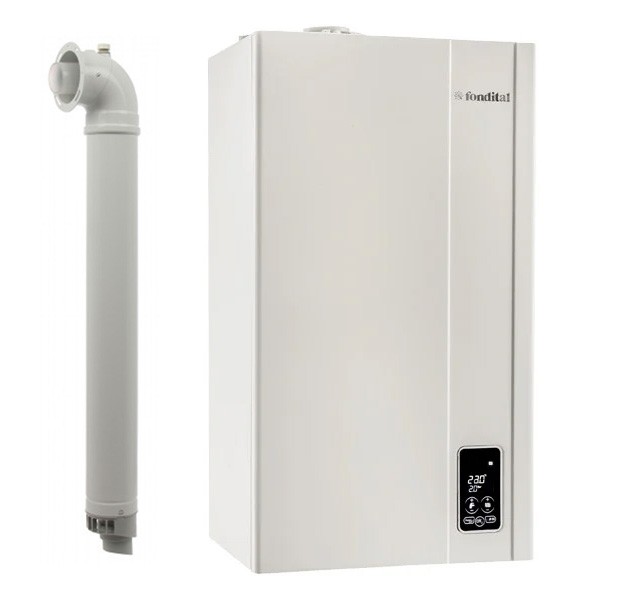 Centrala termica pe gaz/GPL in condensare Fondital Formentera KC 32 kW, Incalzire si ACM, Kit de evacuare inclus