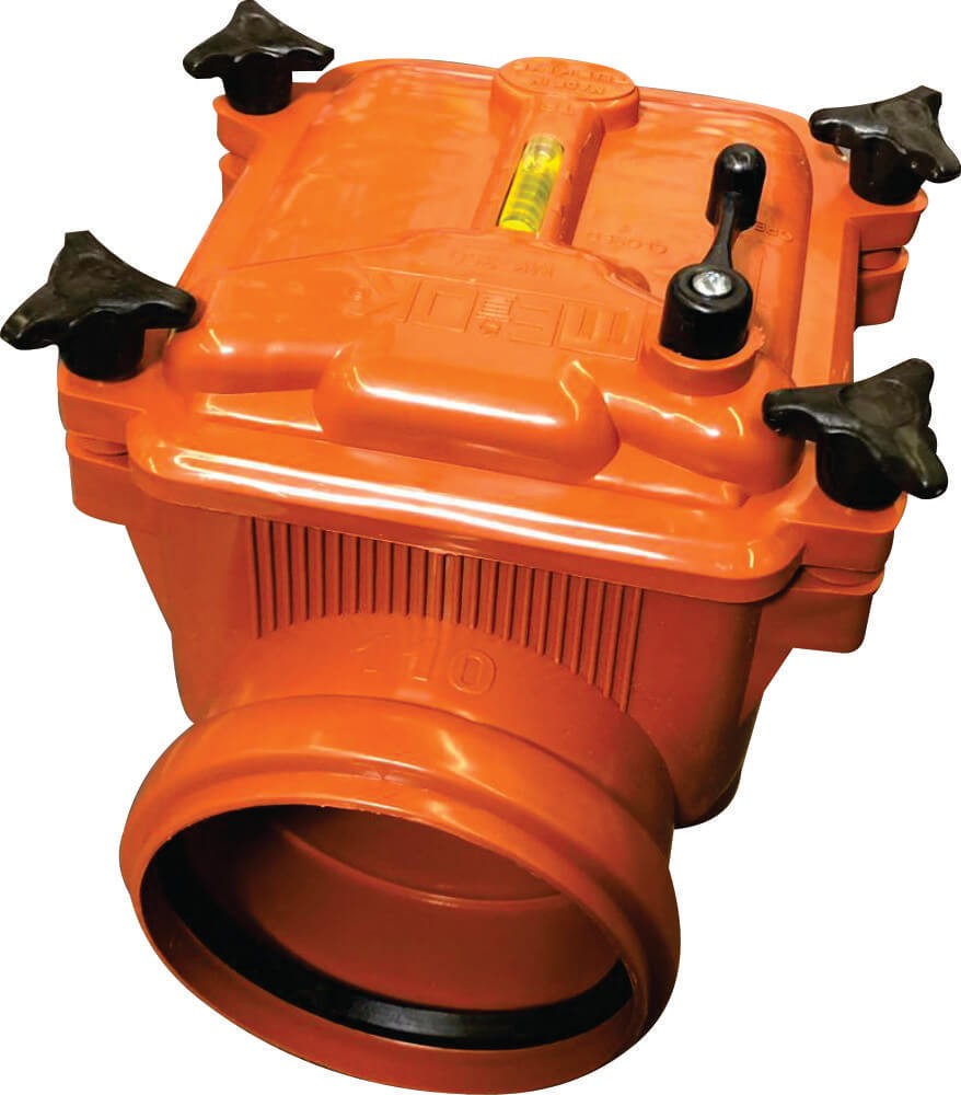 Clapeta antiretur PVC 110 mm cu inchidere
