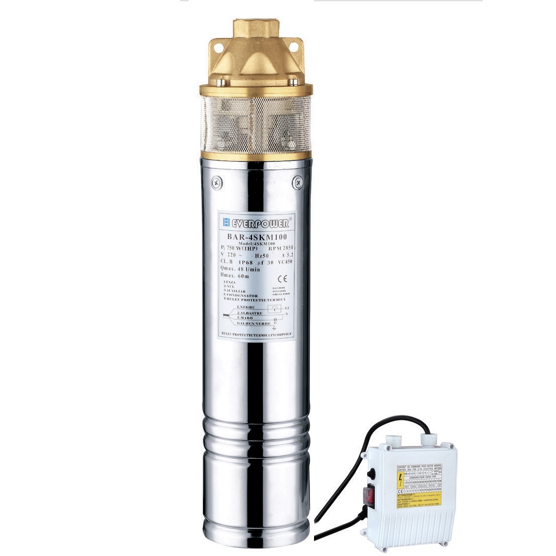 Pompa submersibila apa curata, 4SKM200, 1500W