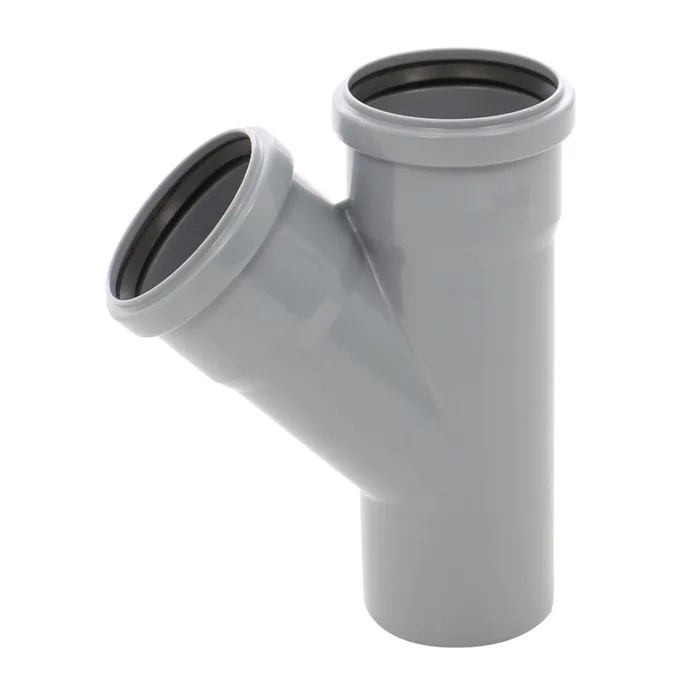 Ramificatie polipropilena, pentru scurgere, Ø 40/40 mm, 45°