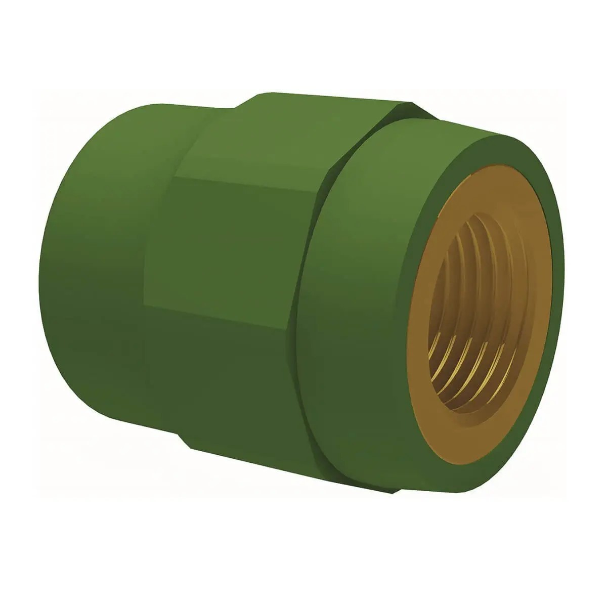 Mufa teava PPR, Ø 32 - 1 I, PN25, verde