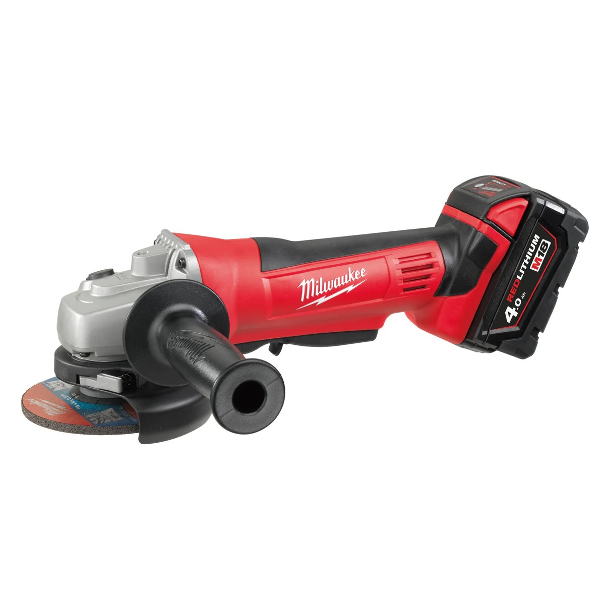 Polizor unghiular 125 mm M18™ Milwaukee HD18AG125-402C, 2 x M18 B4 acumulator, M12-18 C incarcator